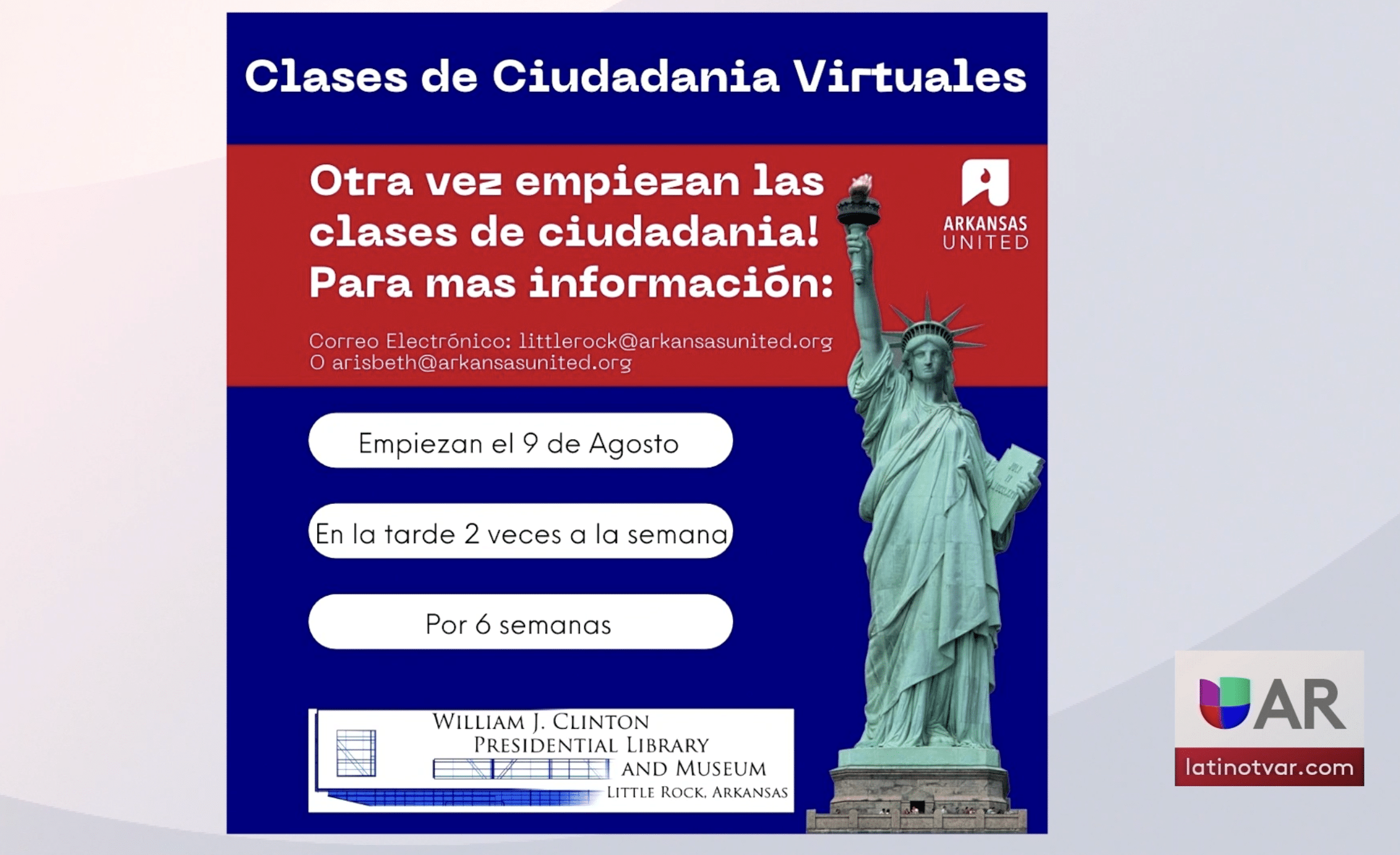 Clases de Ciudadanía Univision Arkansas