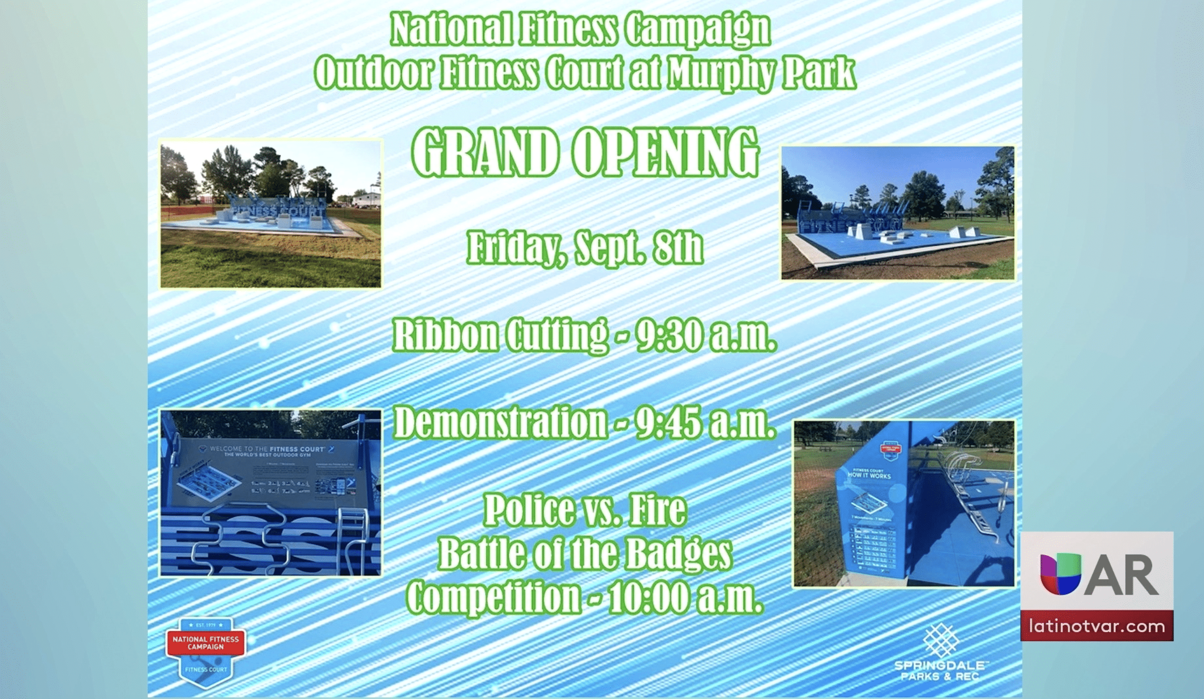 Nuevas Instalaciones en el Parque Murphy de Springdale se inauguran
