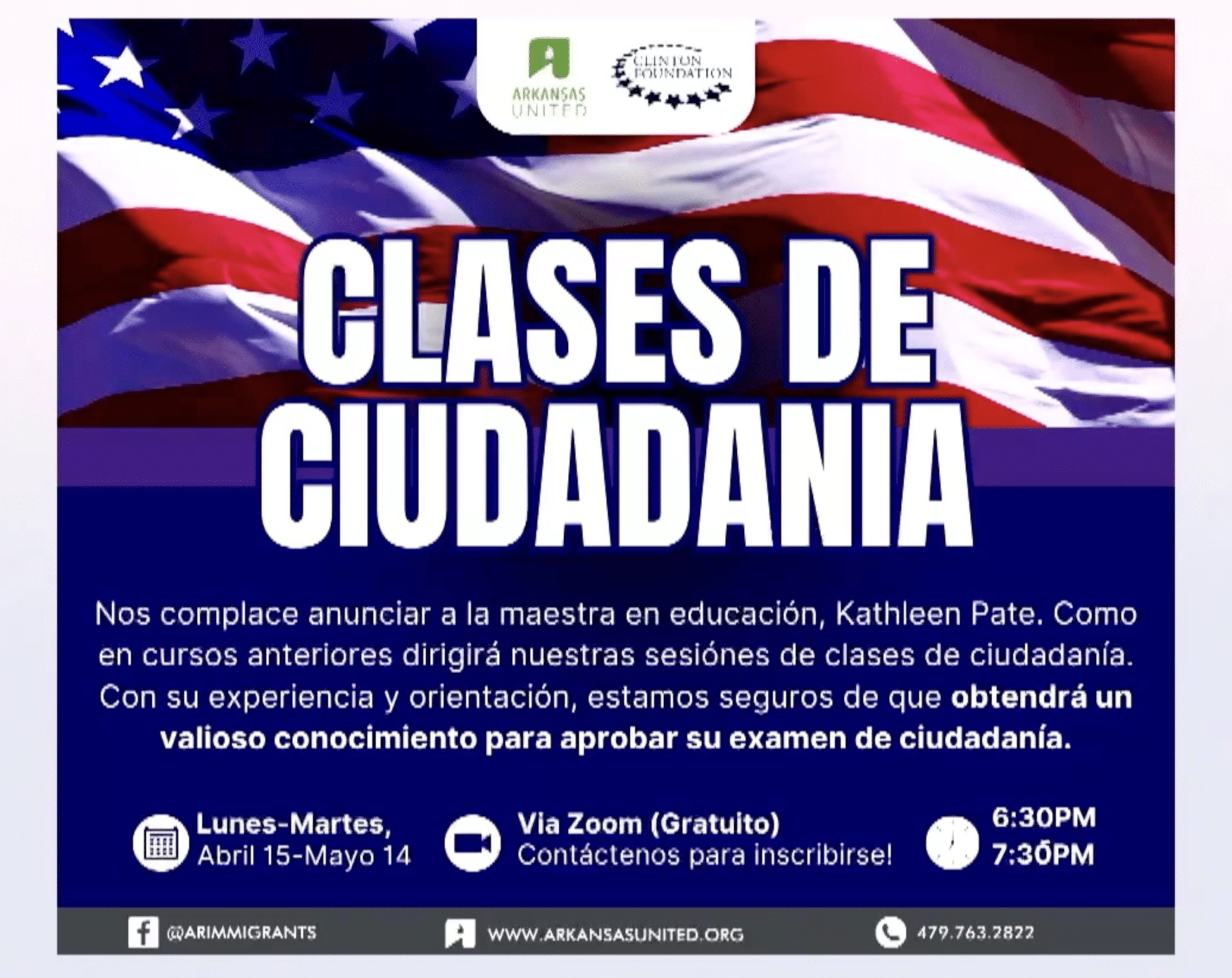 Clases de ciudadanía para la comunidad Univision Arkansas